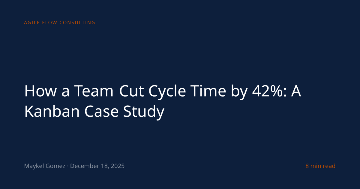 How a Team Cut Cycle Time by 42%: A Kanban Case Study | Agile Flow ...